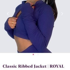 WorkoutsbyKatya crop zip sweater